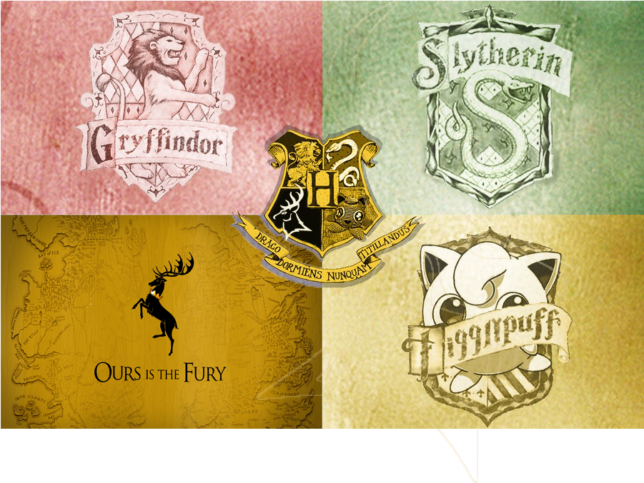 Comment Picture - Harry Potter Gryffindor Hufflepuff Ravenclaw Slytherin (990x726), Png Download