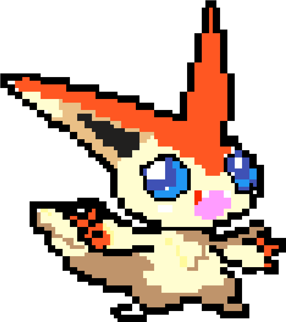 Victini - Cartoon (1200x1200), Png Download