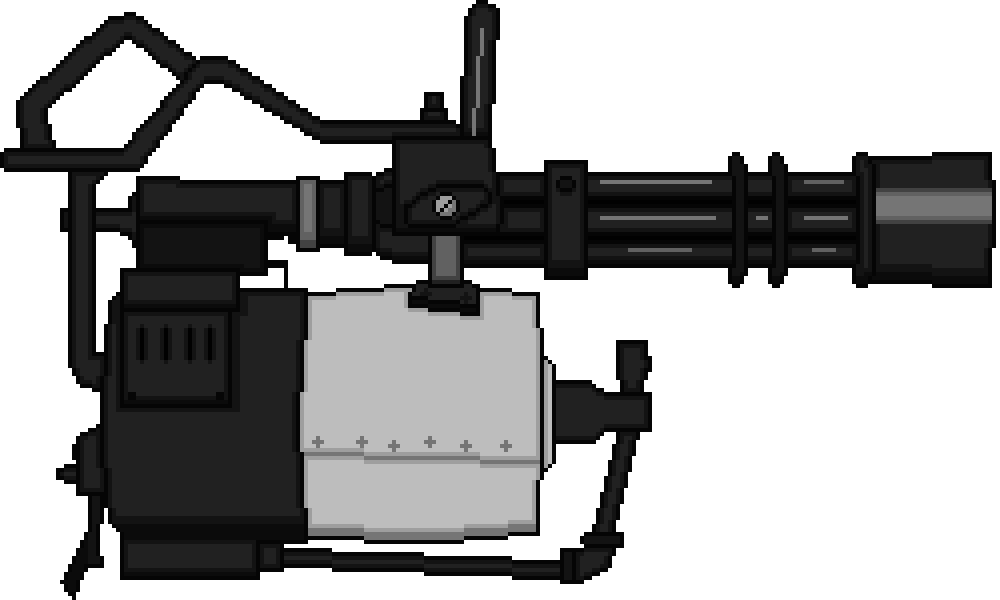 Tf2 Stock Minigun - Minigun Tf2 (1000x600), Png Download