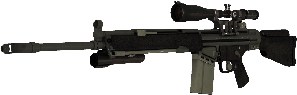 Photo - 4 Dead 2 Sniper Rifle (1003x361), Png Download