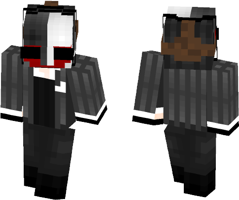 Payday - Minecraft Skin John Wick (584x497), Png Download
