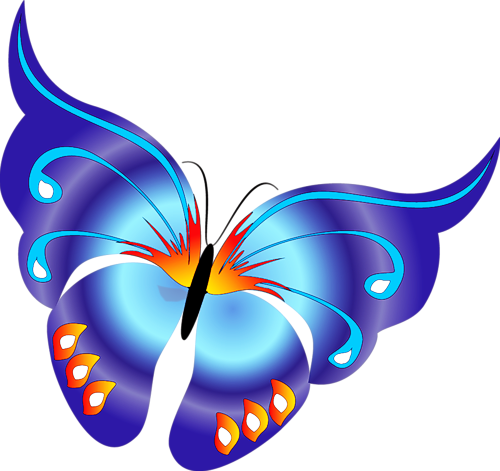Geometric Pattern With Monarch Butterflies Stock Vector - Butterfly With Water Drops (500x471), Png Download