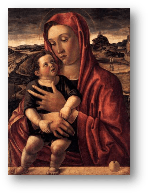 Madonna & C, 1460's Italy - Giovanni Bellini (497x645), Png Download