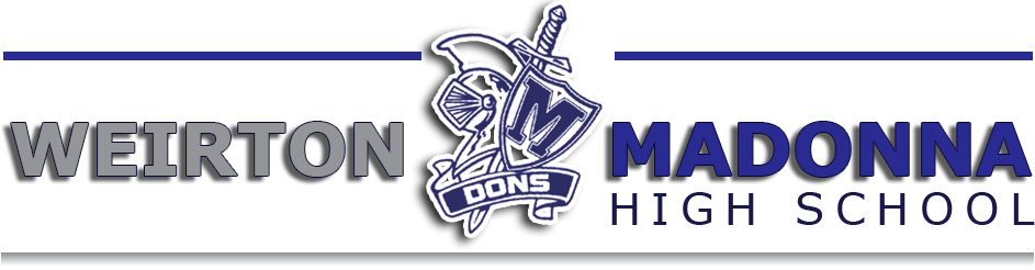 Cropped Madonna Header Trim - Madonna High School (943x246), Png Download