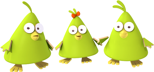 Spring Chicks Celebrate - Tickety Toc Spring Chicks (560x348), Png Download