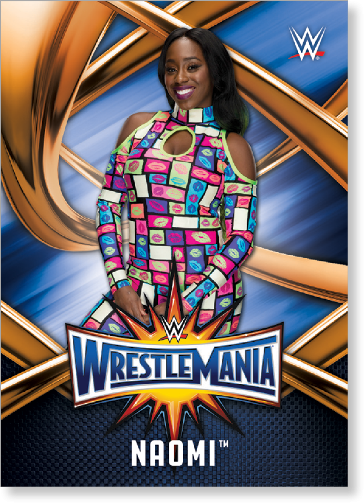 Naomi 2017 Wwe Road To Wrestlemania Wrestlemania 33 - 17 Topps Wwe Road To Wrestlemania Hanger Box, Bronze (2000x2000), Png Download