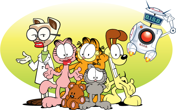 Garfield Clipart Angry - Livro - Garfield E Seus Amigos (666x417), Png Download