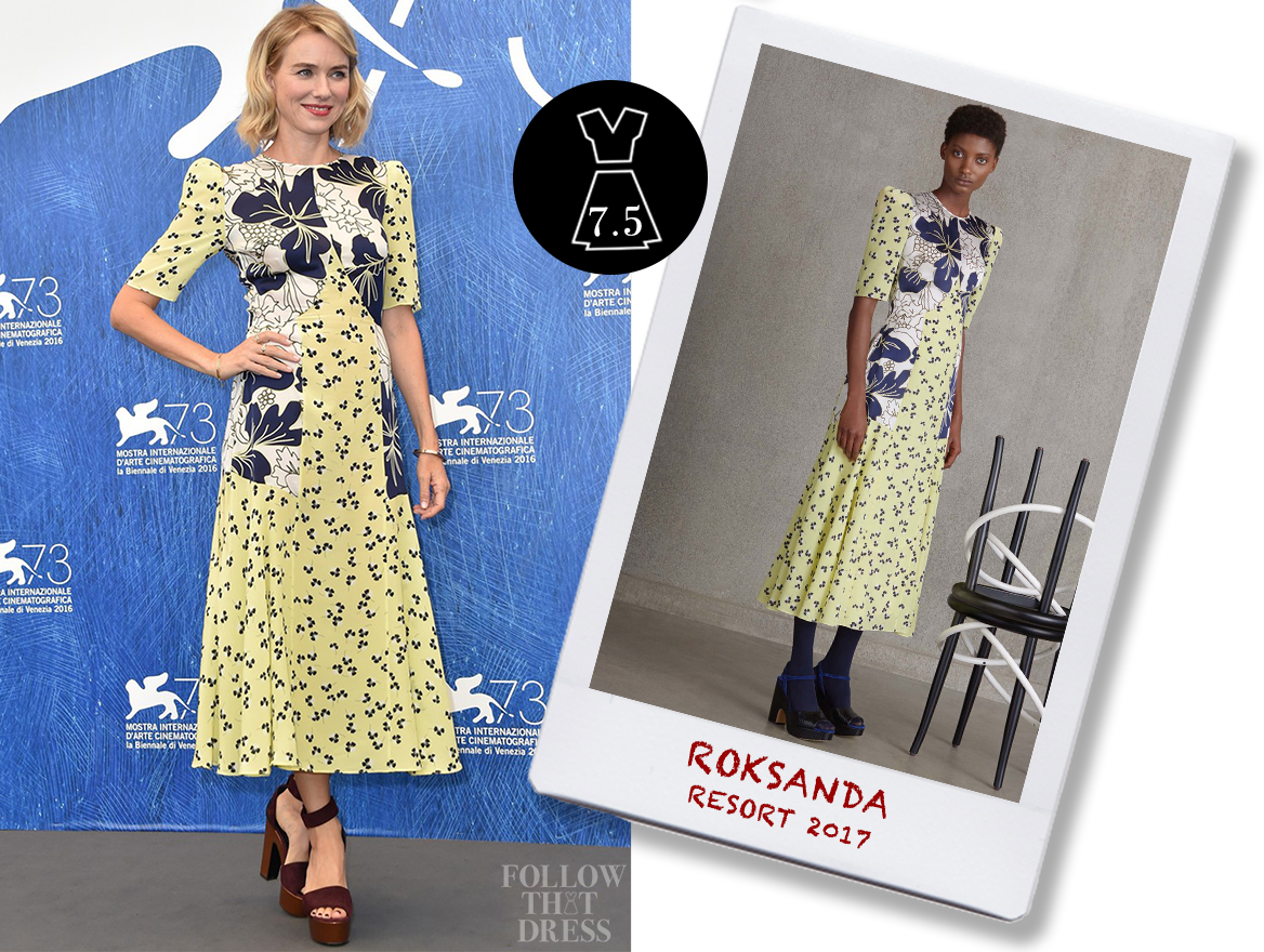 Naomi Watts In Roksanda Resort - Naomi Watts Festival Venecia 2018 (1168x880), Png Download