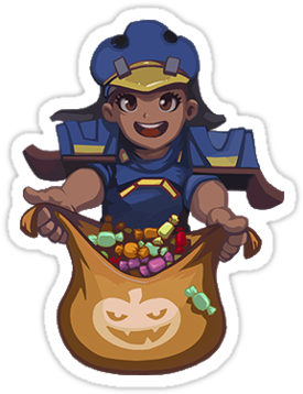 Pharah's Halloween Spray From Overwatch - Raptoramaker (375x360), Png Download