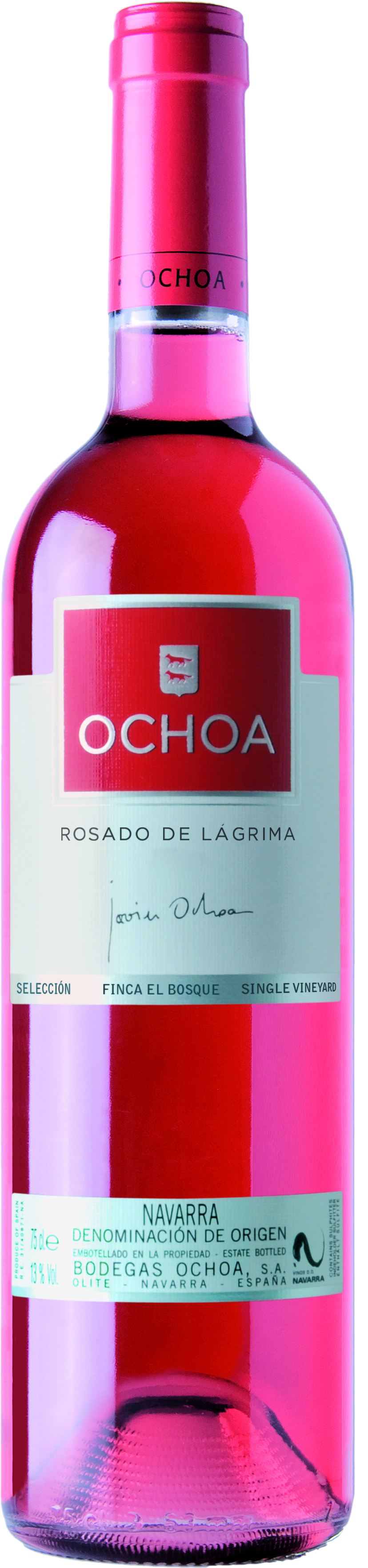 Rosado Lagrima - Ochoa Lagrima Rosado - Rosé Wine (937x3665), Png Download