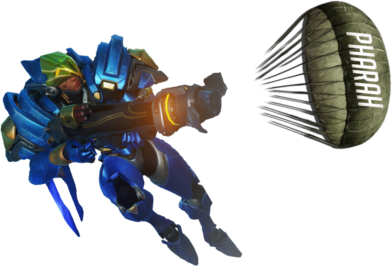 Pharah Shooting A Pharachute - Samsung 22 Inch S22e450dw Led Monitor Black Blk (1473x1080), Png Download