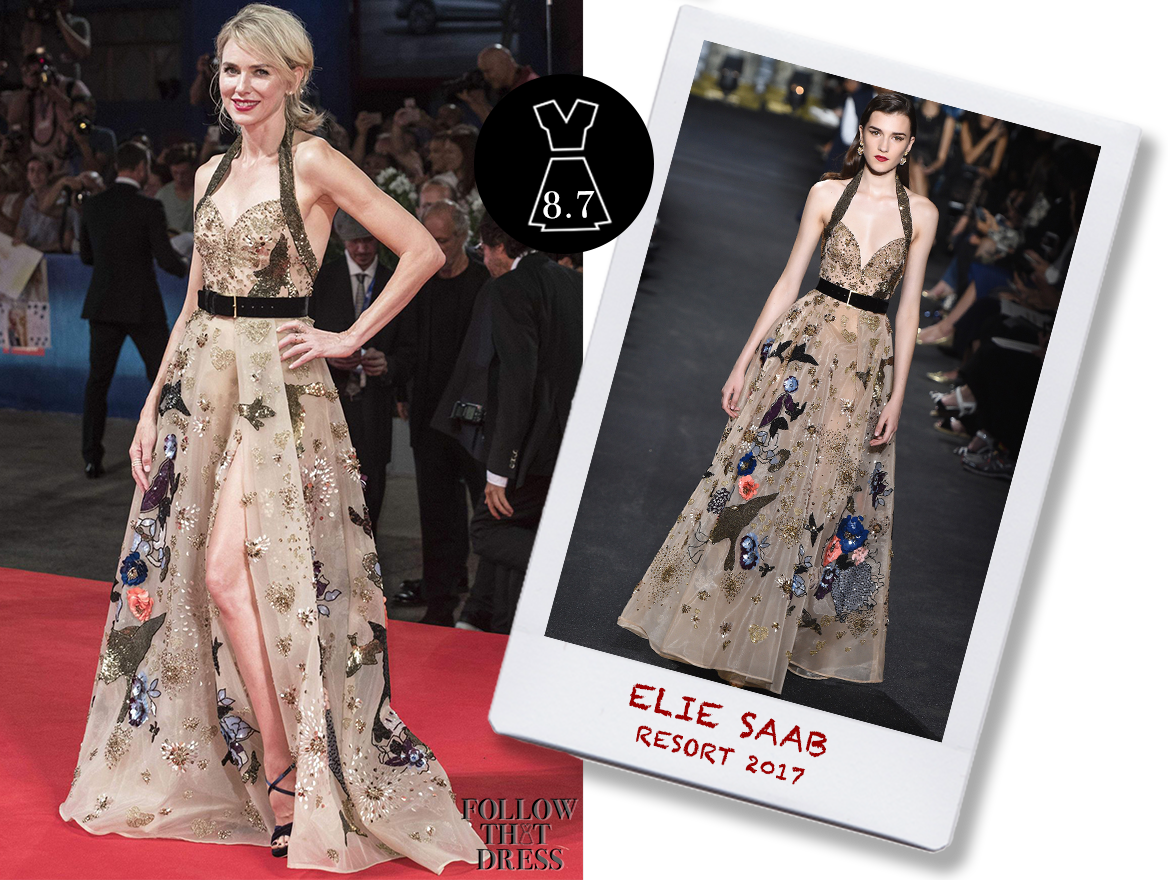 Naomi Watts In Elie Saab Resort - Elie Saab Resort 2017 (1168x880), Png Download