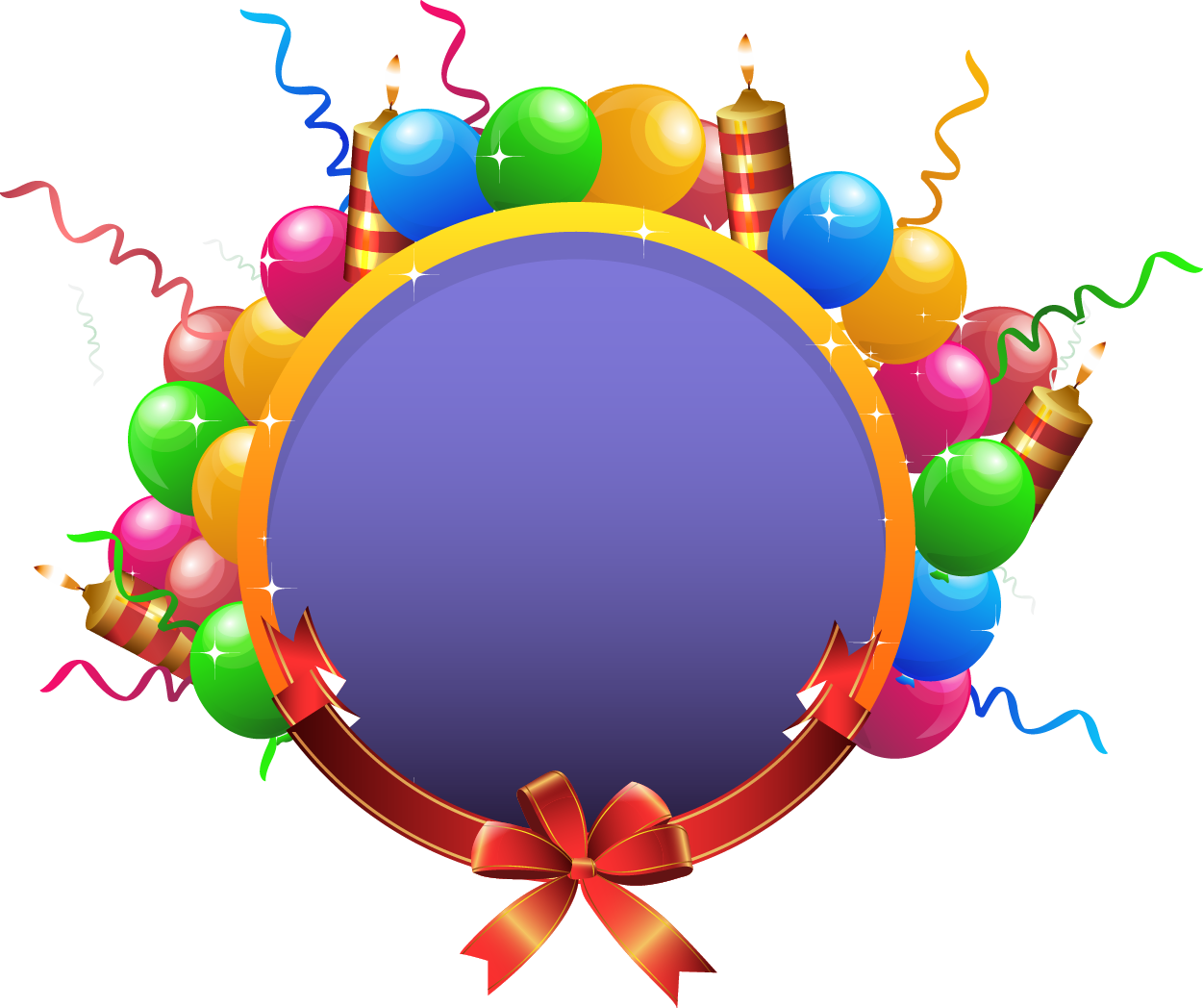 Png Black And White Download Ballon Vector Festival - Birthday (1251x1048), Png Download