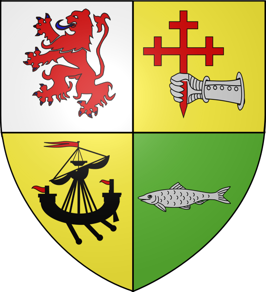 Macdonald Of Sleat Quarterly, 1st, Argent, A Lion Rampant, - Clan Maclachlan Coat Of Arms (545x600), Png Download
