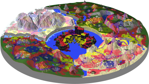 Sky World 2048 Blocks Pvp Map Template Version 0d Minecraft - Template (720x404), Png Download