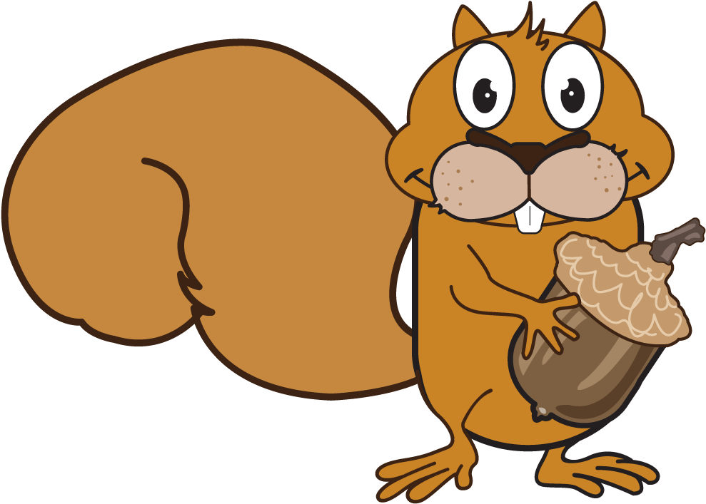 Ducky Squir - Cartoon (1056x755), Png Download
