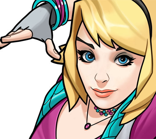 Gwendolyne Stacy From Marvel Avengers Academy 002 - Marvel Avengers Academy Spider Gwen (508x452), Png Download