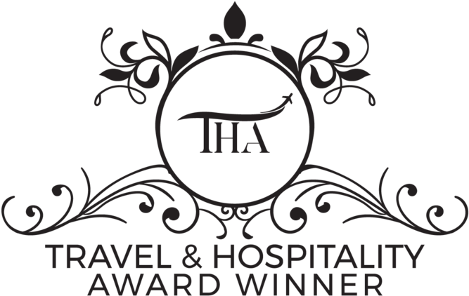Travel And Hospitality Award Winner Logo Black-01 - Travel And Hospitality Awards (1000x563), Png Download