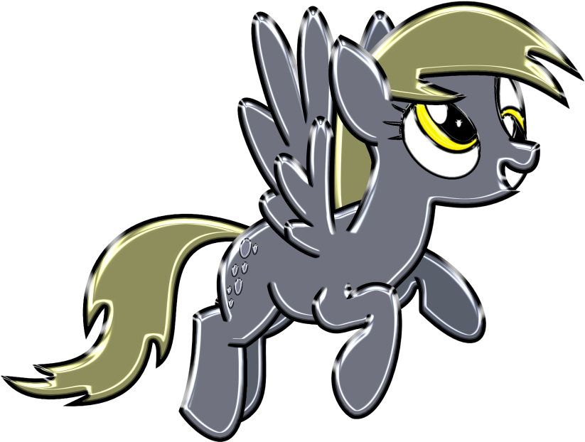 Free Download Cartoon Clipart Pony Derpy Hooves Rarity - Cartoon (850x637), Png Download