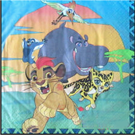 Lion Guard Lunch Napkins - Lion Guard Luncheon Napkins (16 Count) (470x577), Png Download