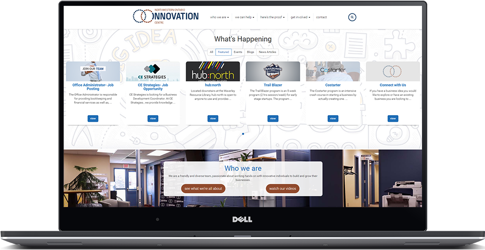 Nwo Innovation Website On A Laptop - Online Advertising (1000x760), Png Download