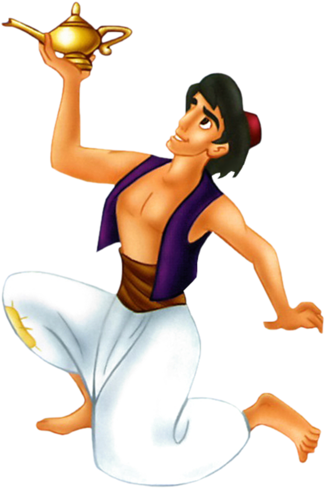 Disney Aladdin Lamp Cartoon - Aladdin Png (675x1000), Png Download