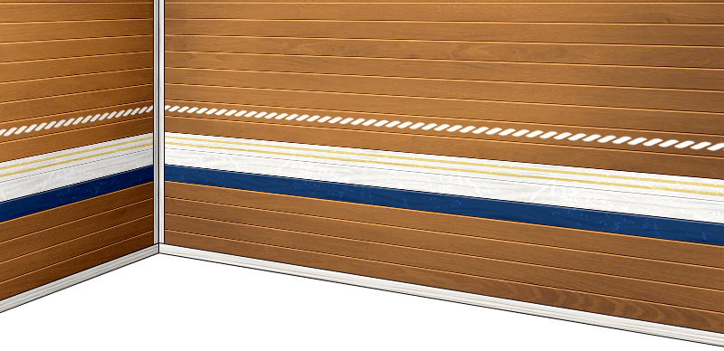 Summer Artisan's Wooden Wall - Wall (800x388), Png Download