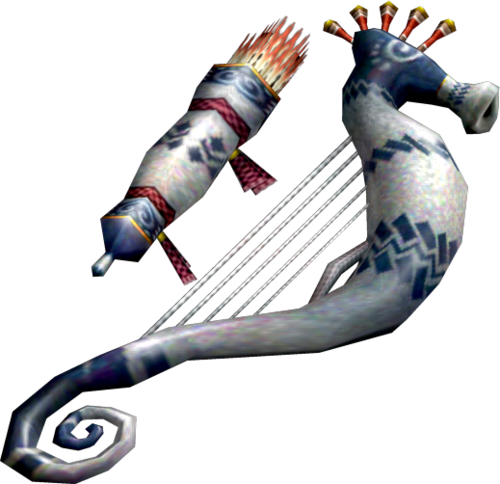 Plesioth Mh4u For Kids - Monster Hunter 3 Dragonhead Harp (500x484), Png Download