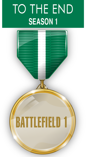 Clan Wars Season 1 Division 1 5th - Battlefield 1 Medals Png (339x616), Png Download