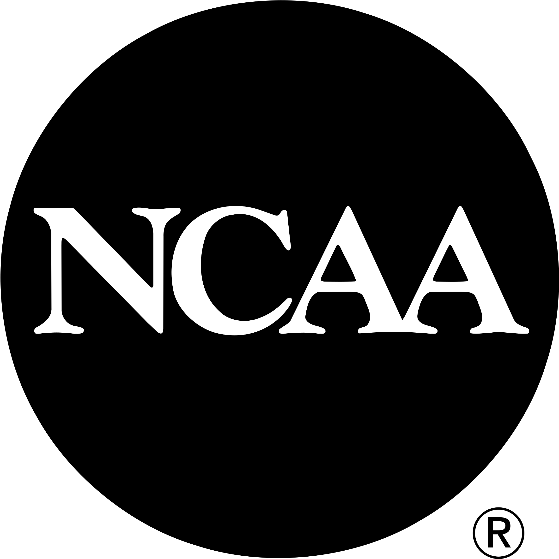 Ncaa Logo Png Transparent - Ncaa Logo Black And White (2400x2400), Png Download