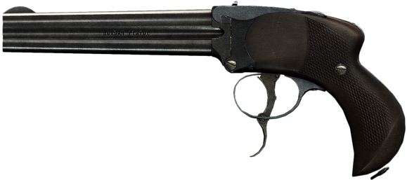Drawn Shotgun Pistal - Battlefield 1 Howdah Pistol (1024x256), Png Download