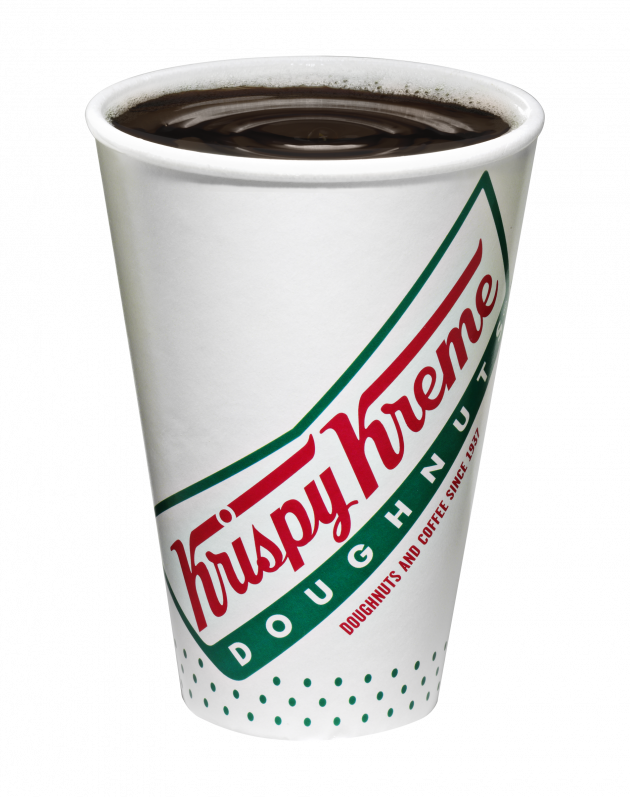 Free Hot Or Iced Coffee September 29-october 1, 2017 - Krispy Kreme And Coffee (630x797), Png Download