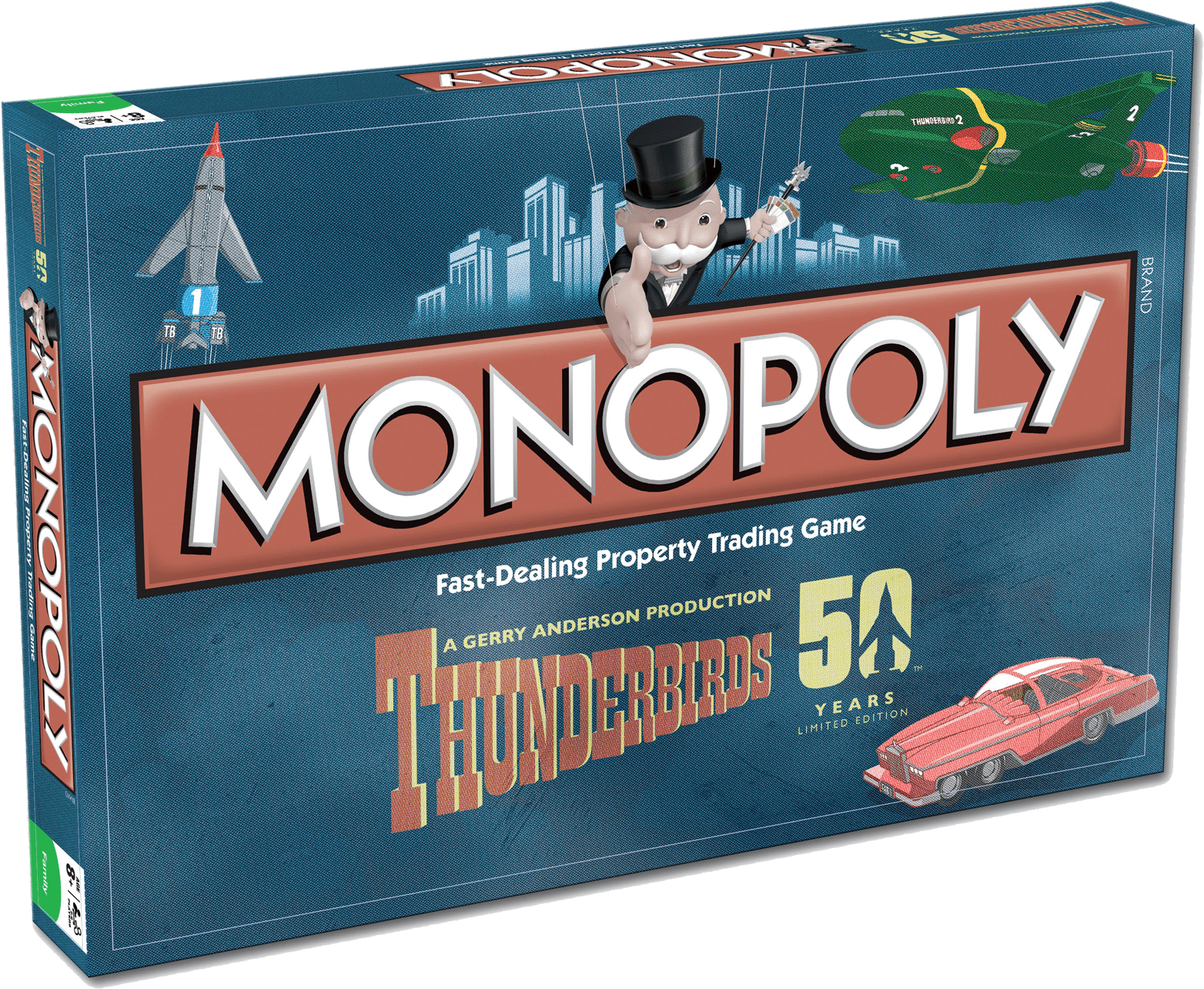 Thunderbirds-monopoly - Thunderbirds Retro Monopoly Game (1980x1399), Png Download