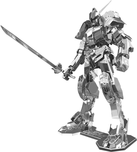 Picture Of Gundam Barbatos - Gundam Metal Earth (552x620), Png Download
