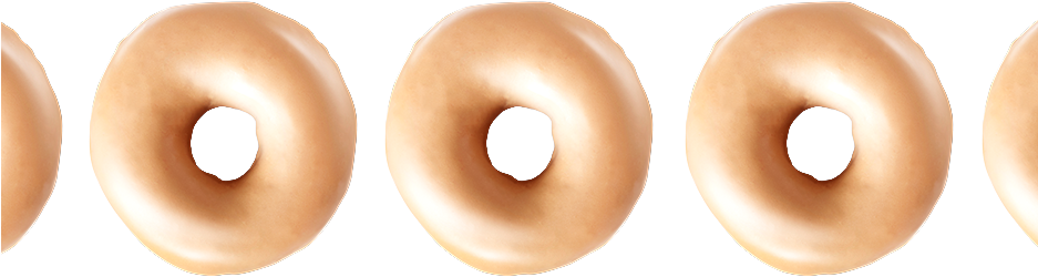Krispy Kreme Coffee Glazed Doughnut - Doughnut (936x258), Png Download