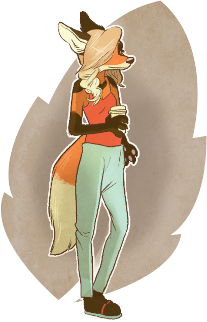 Male Anthro Maned Wolf (500x688), Png Download