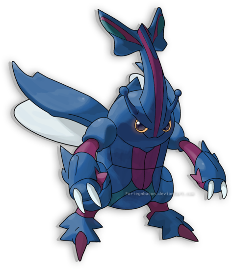 View Megacross , - Mega Heracross Fan Art (600x683), Png Download