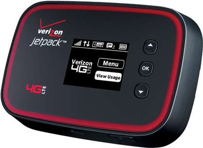 Verizon Wireless Jetpack 4g Lte Mobile Hotspot Pantech - Pantech Verizon Unlimited 4g Data + Lte Mobile Hotspot (643x440), Png Download