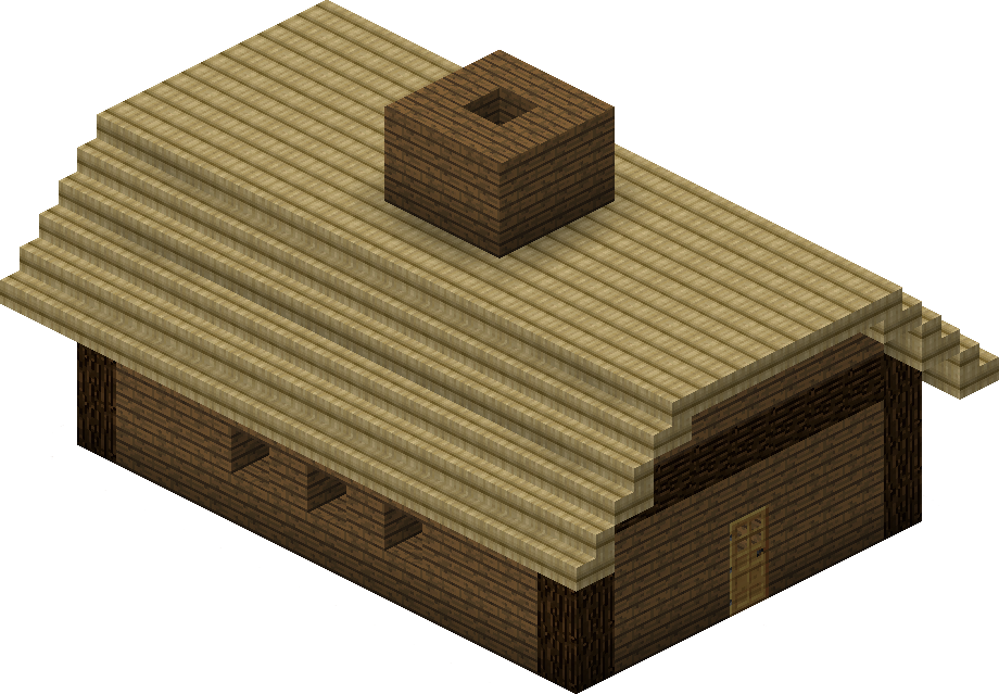 Dunlending House - Minecraft (920x639), Png Download