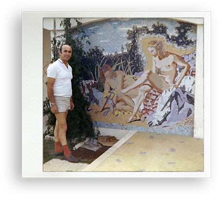 These Clients Asked For A Bed As They - Mosaic (500x494), Png Download