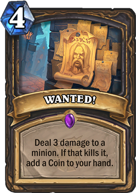 Card - Wanted Hearthstone Card (300x429), Png Download