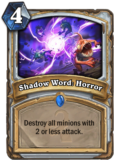 Not A Murloc Card Hearthstone - Shadow Word Horror Hearthstone (400x543), Png Download
