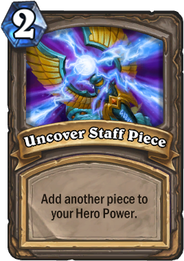 Image Of Uncover Staff Piece Hearthstone Card - Hearthstone Ancient Spirit (307x465), Png Download