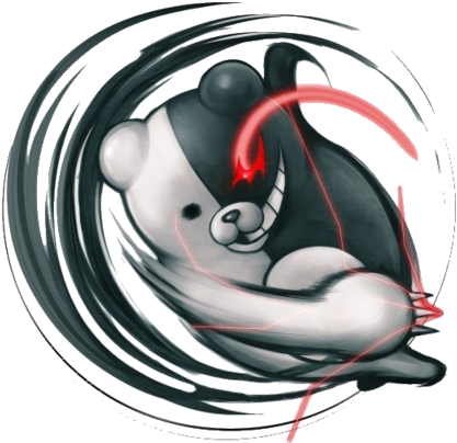 Danganronpa 2 Monokuma Rui Komatzusaki Illustration - Monokuma Danganronpa 2 (457x479), Png Download