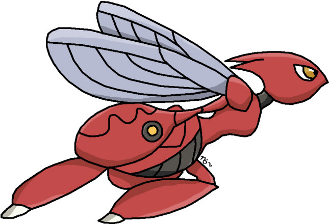 Scizor - Cartoon (662x557), Png Download