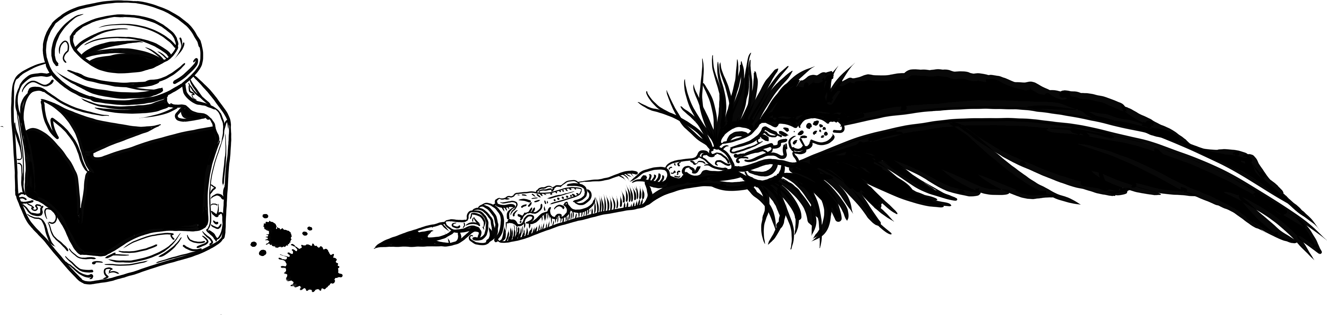 La Jolla Cove Theatre - Tinta Y Pluma Png (5033x1242), Png Download