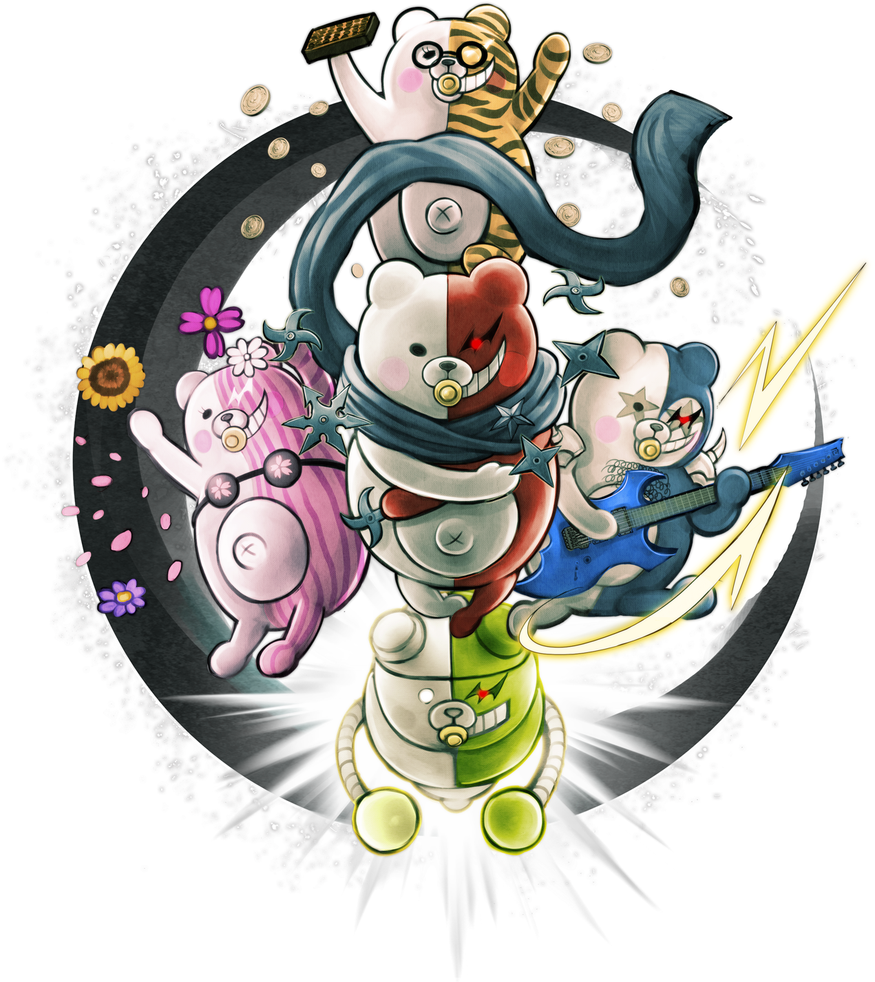 Tag Archives - Monokuma - Danganronpa Monokubs (1333x1500), Png Download
