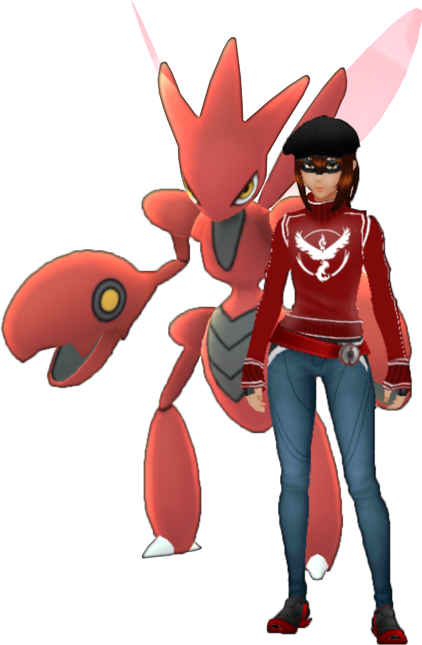 Adell - Scizor Shiny Pokemon Go (1168x1396), Png Download