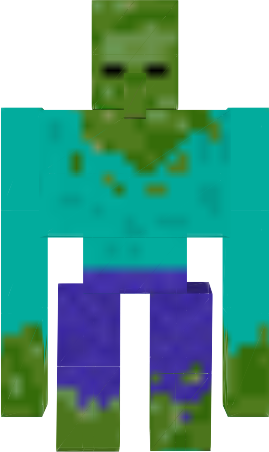 Zombie Skin Search - Minecraft Skin Robot Zombie (269x452), Png Download