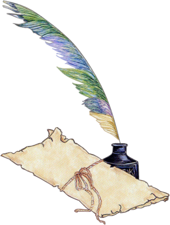 Gifs Y Fondos Pazenlatormenta - Pluma De Escribir Png (337x446), Png Download